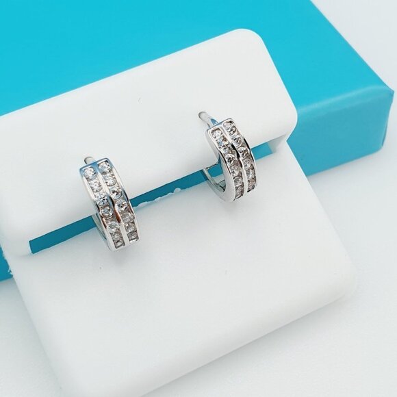 "925 Sterling Silver CZ Beautiful Earrings for Women, 1USPAR4283 - Picture 8 of 11